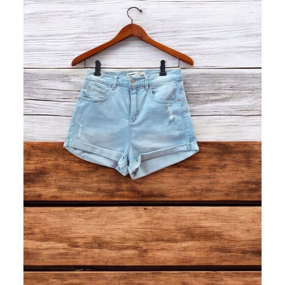 GARAGED Destressed Retro High Waist Shorts Size 5 - Picture 1 of 12